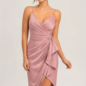 blush serenity wrap dress