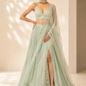 mint Élan bridal lehenga