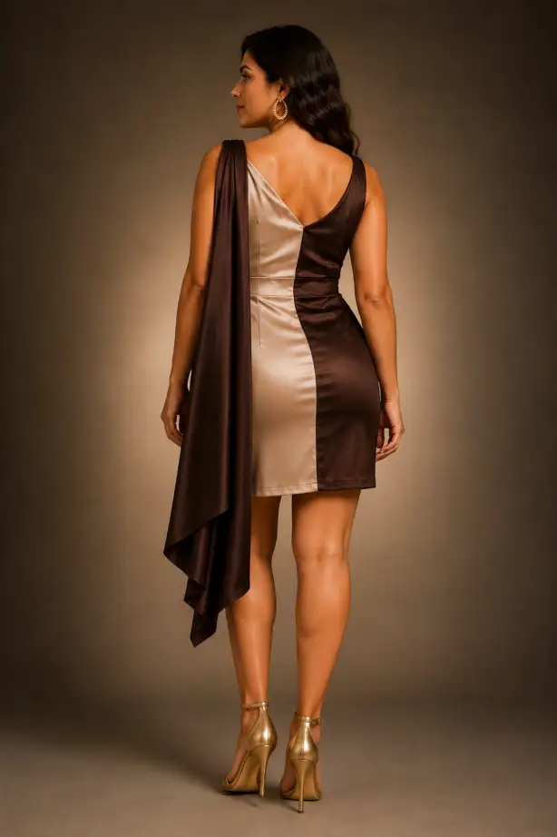 mocha eclipse party dress